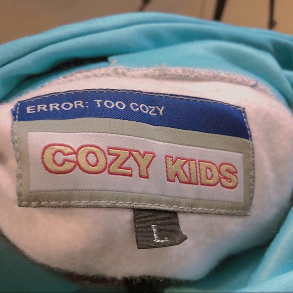 CozyKids Colourblock Hooded Sweater - Picture 3 of 3